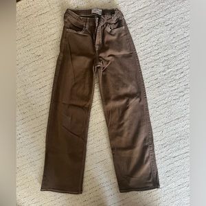 Girls brown Abercrombie jeans 13/14